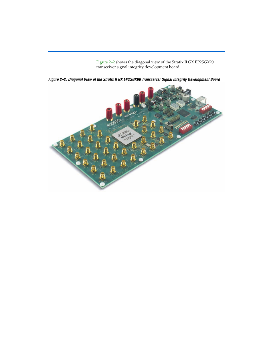 Altera Stratix II GX EP2SGX90 Transceiver Signal Integrity Development Board User Manual | Page 13 / 40