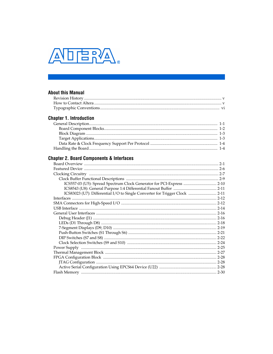 Altera Stratix II GX EP2SGX90 Transceiver Signal Integrity Development Board User Manual | Page 3 / 40