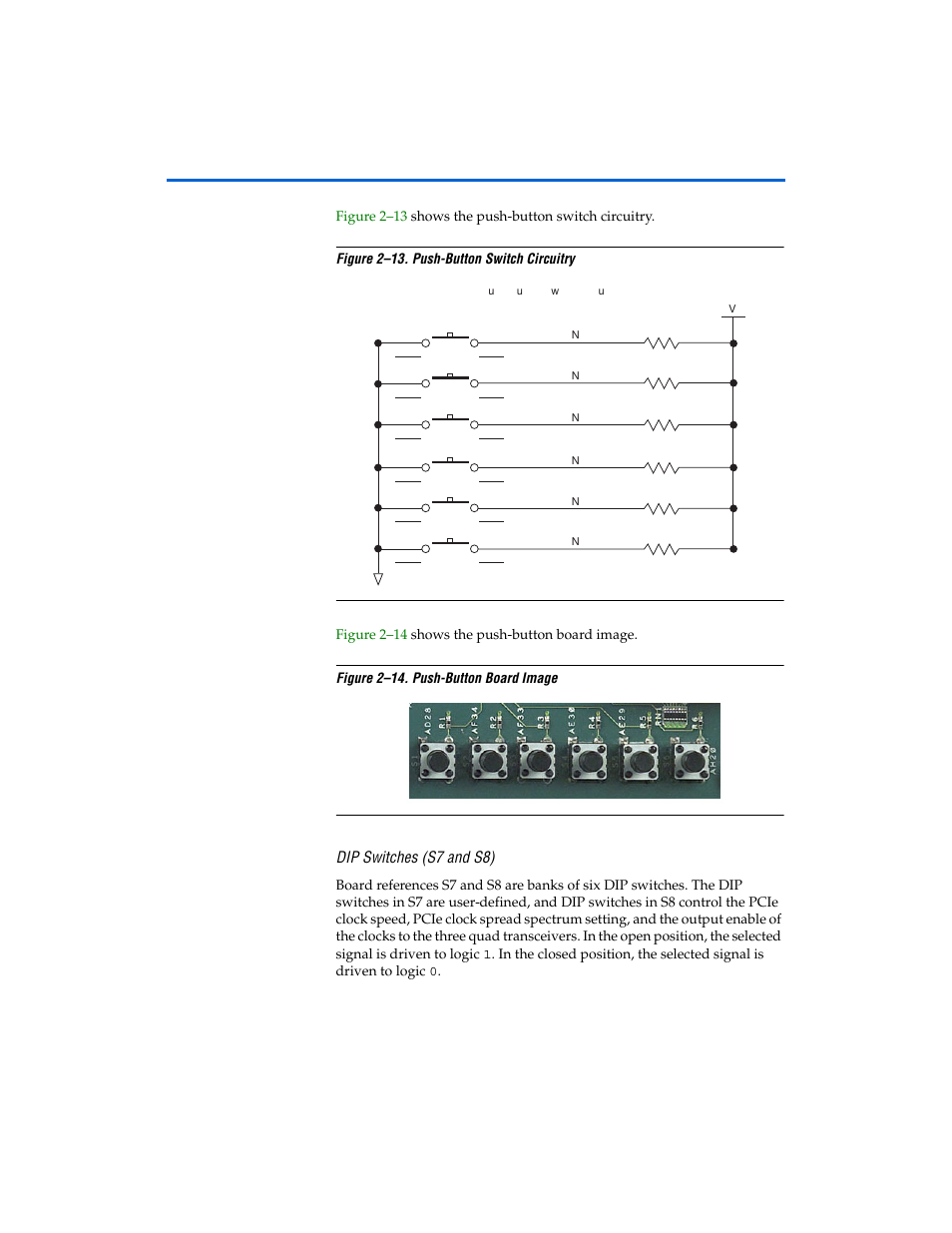 Dip switches (s7 and s8), Dip switches (s7 and s8) -22 | Altera Stratix II GX EP2SGX90 Transceiver Signal Integrity Development Board User Manual | Page 32 / 40
