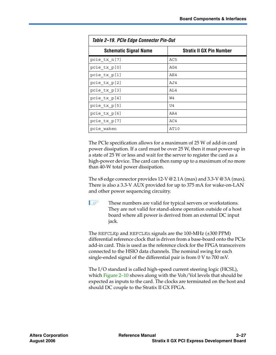 Altera Stratix II GX PCI Express Development Board User Manual | Page 37 / 70