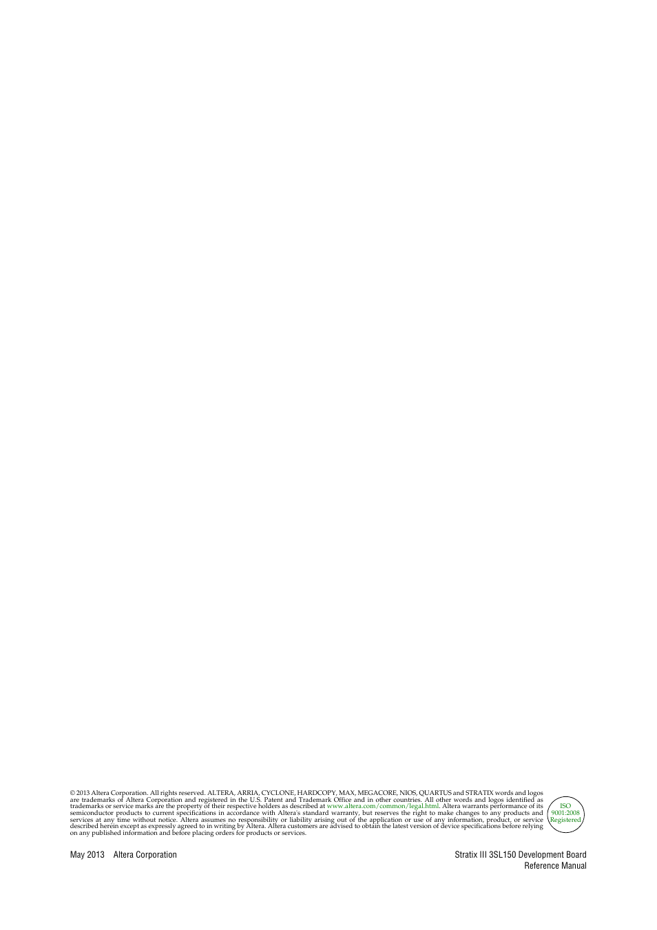 Altera Stratix III Development Board User Manual | Page 2 / 82