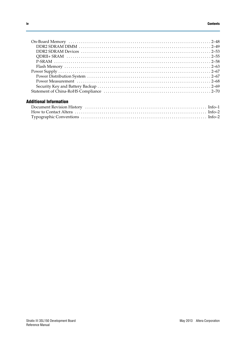 Altera Stratix III Development Board User Manual | Page 4 / 82