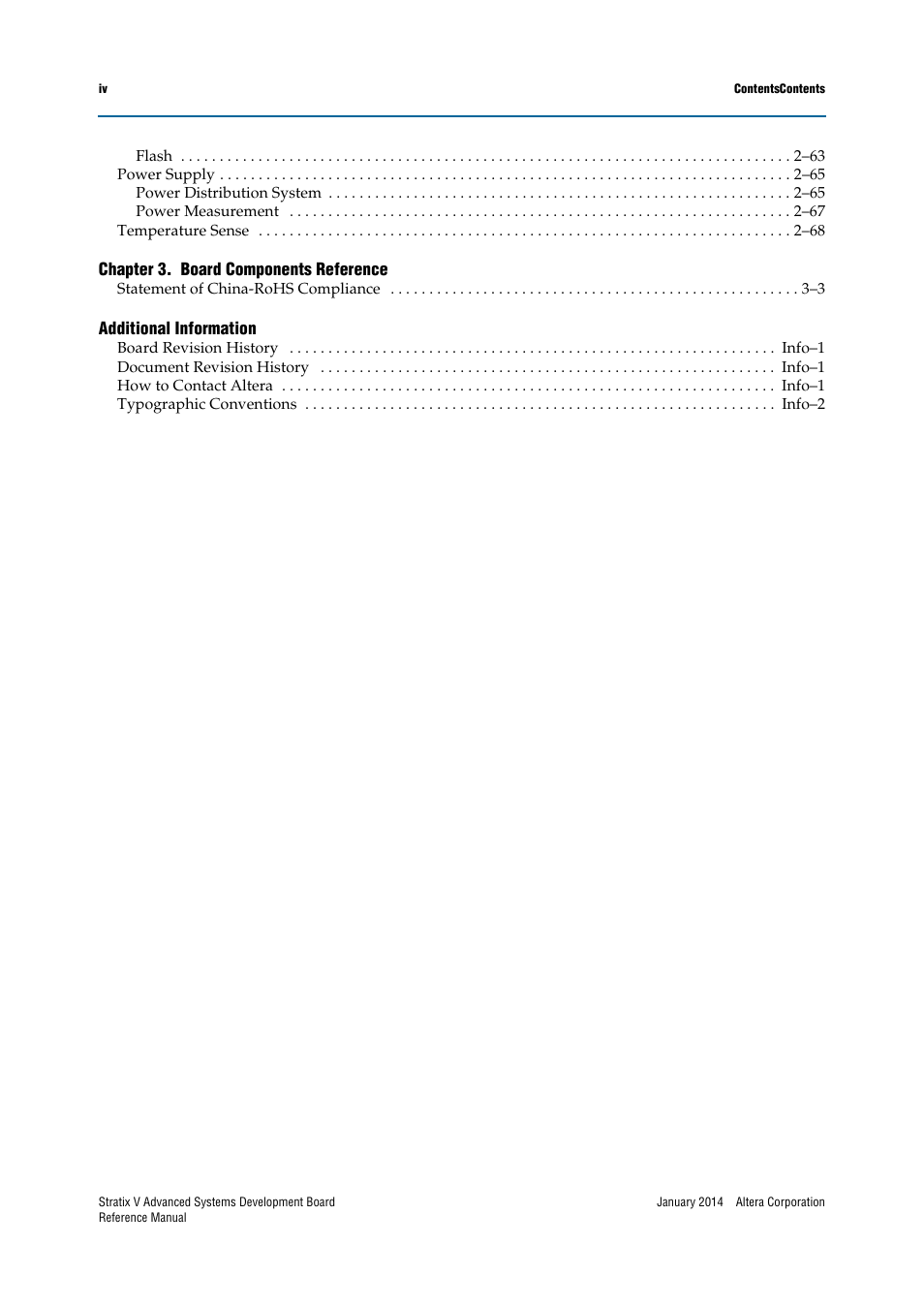 Altera Stratix V Advanced Systems Development Board User Manual | Page 4 / 84