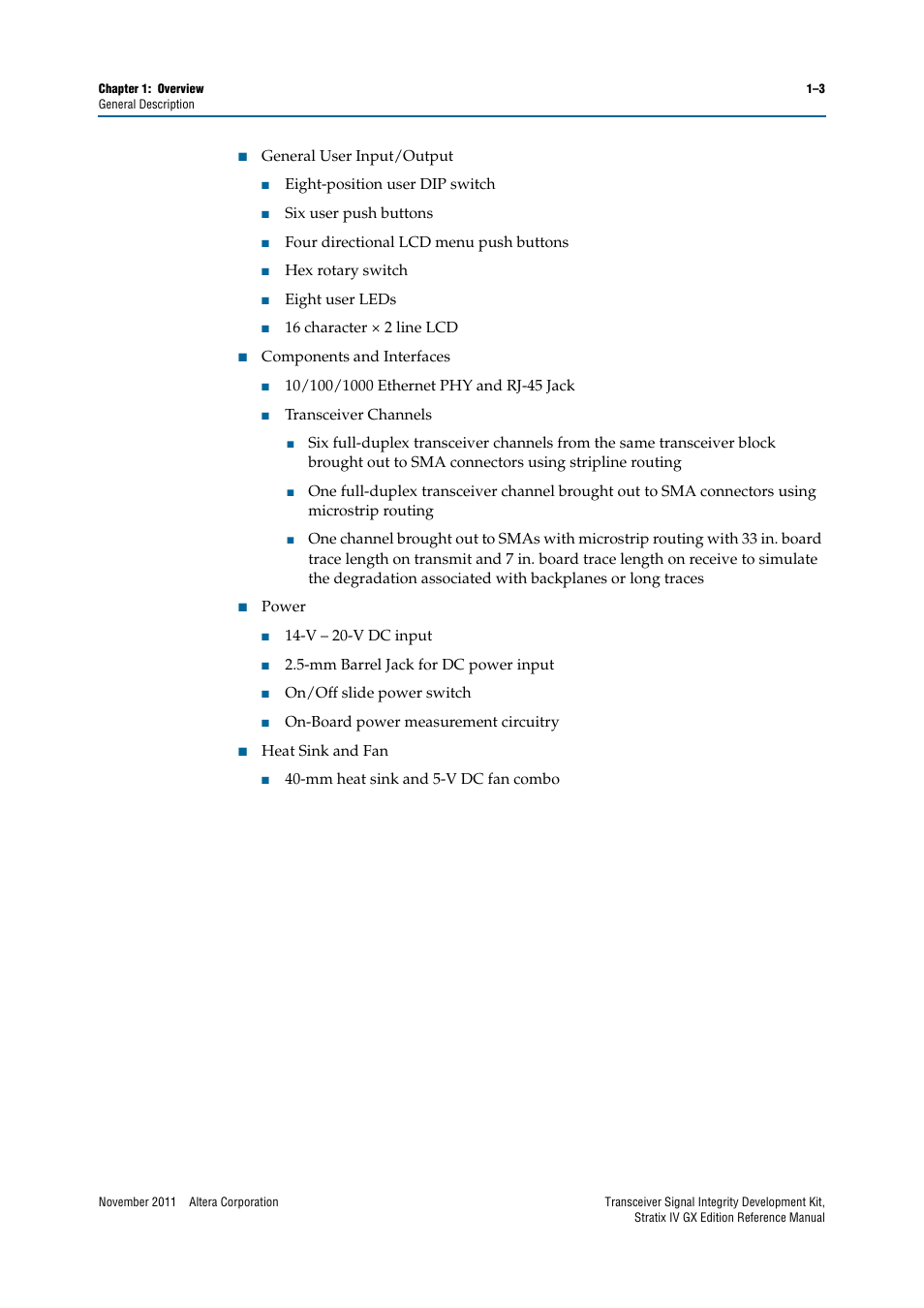 Altera Transceiver Signal Integrity Development Kit, Stratix IV GX Edition User Manual | Page 7 / 44