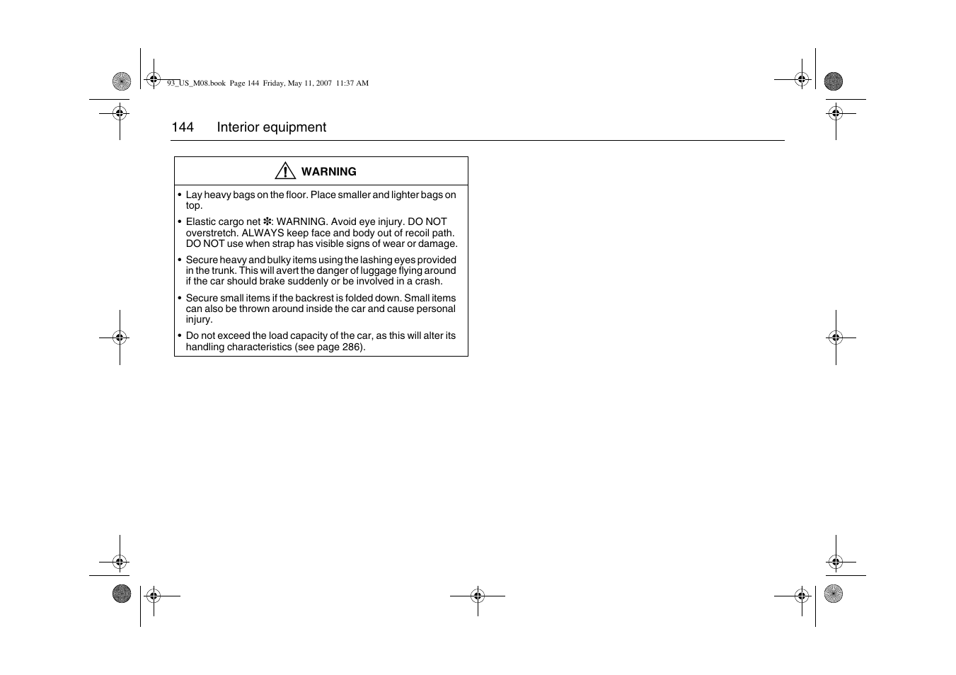 Saab 2008 9-3 User Manual | Page 144 / 320