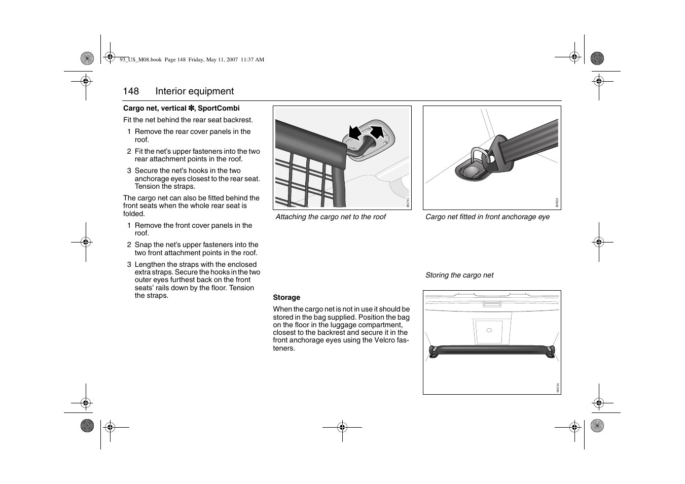 Saab 2008 9-3 User Manual | Page 148 / 320