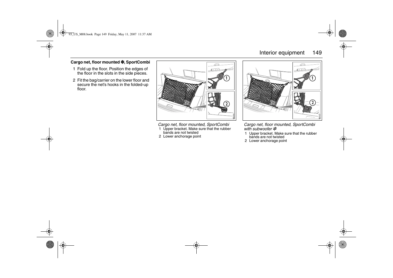 Saab 2008 9-3 User Manual | Page 149 / 320