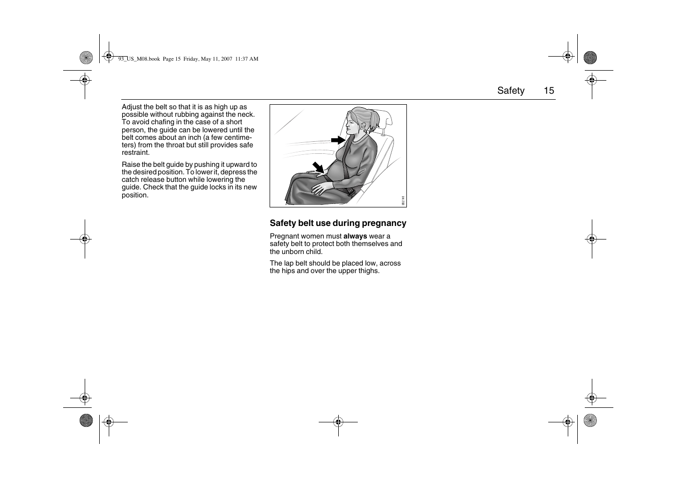 Saab 2008 9-3 User Manual | Page 15 / 320