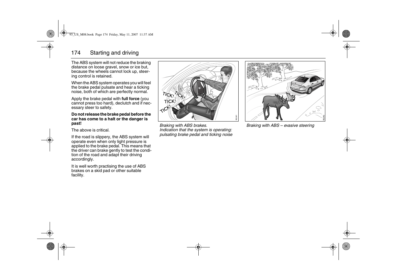 Saab 2008 9-3 User Manual | Page 174 / 320