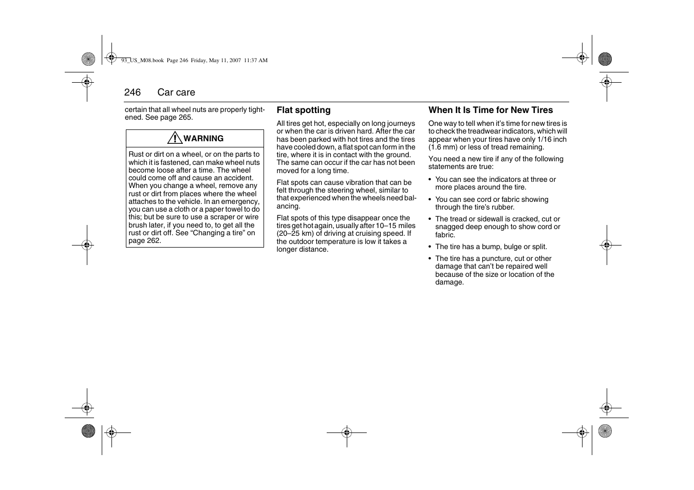 Saab 2008 9-3 User Manual | Page 246 / 320