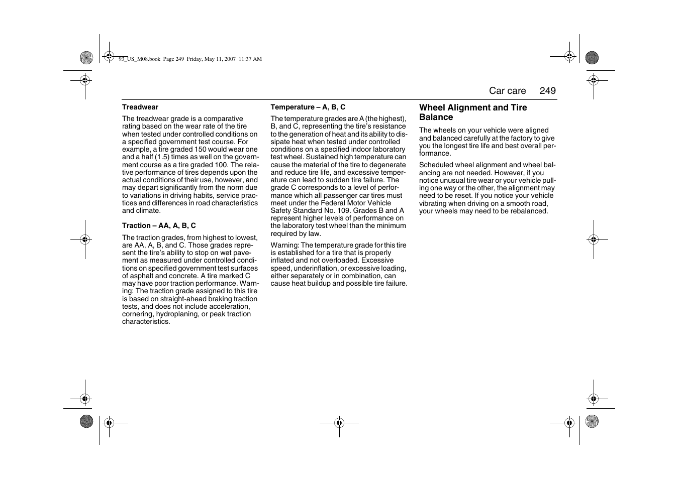 Saab 2008 9-3 User Manual | Page 249 / 320