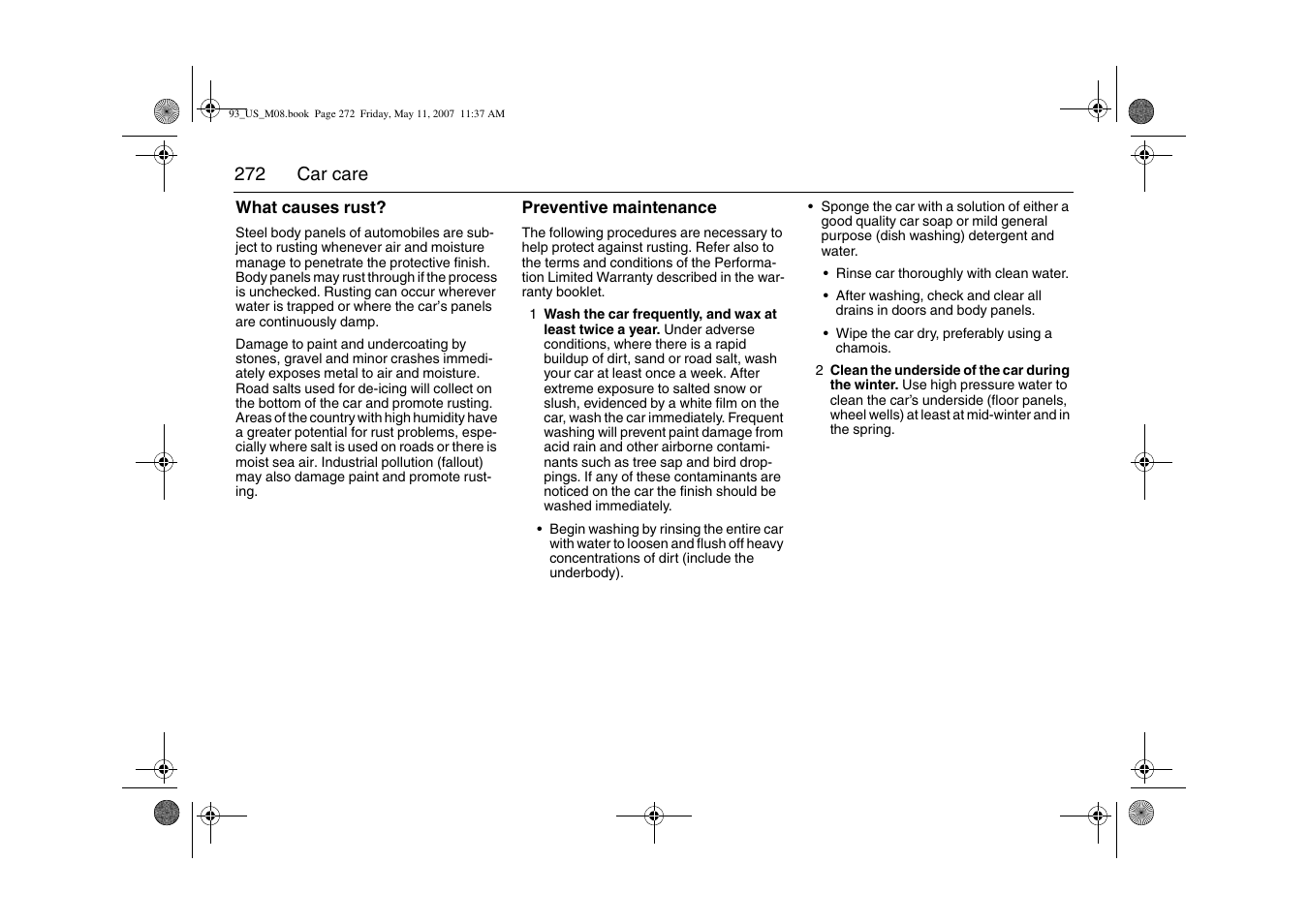 Saab 2008 9-3 User Manual | Page 272 / 320