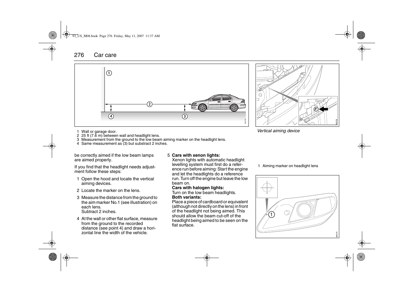 Saab 2008 9-3 User Manual | Page 276 / 320