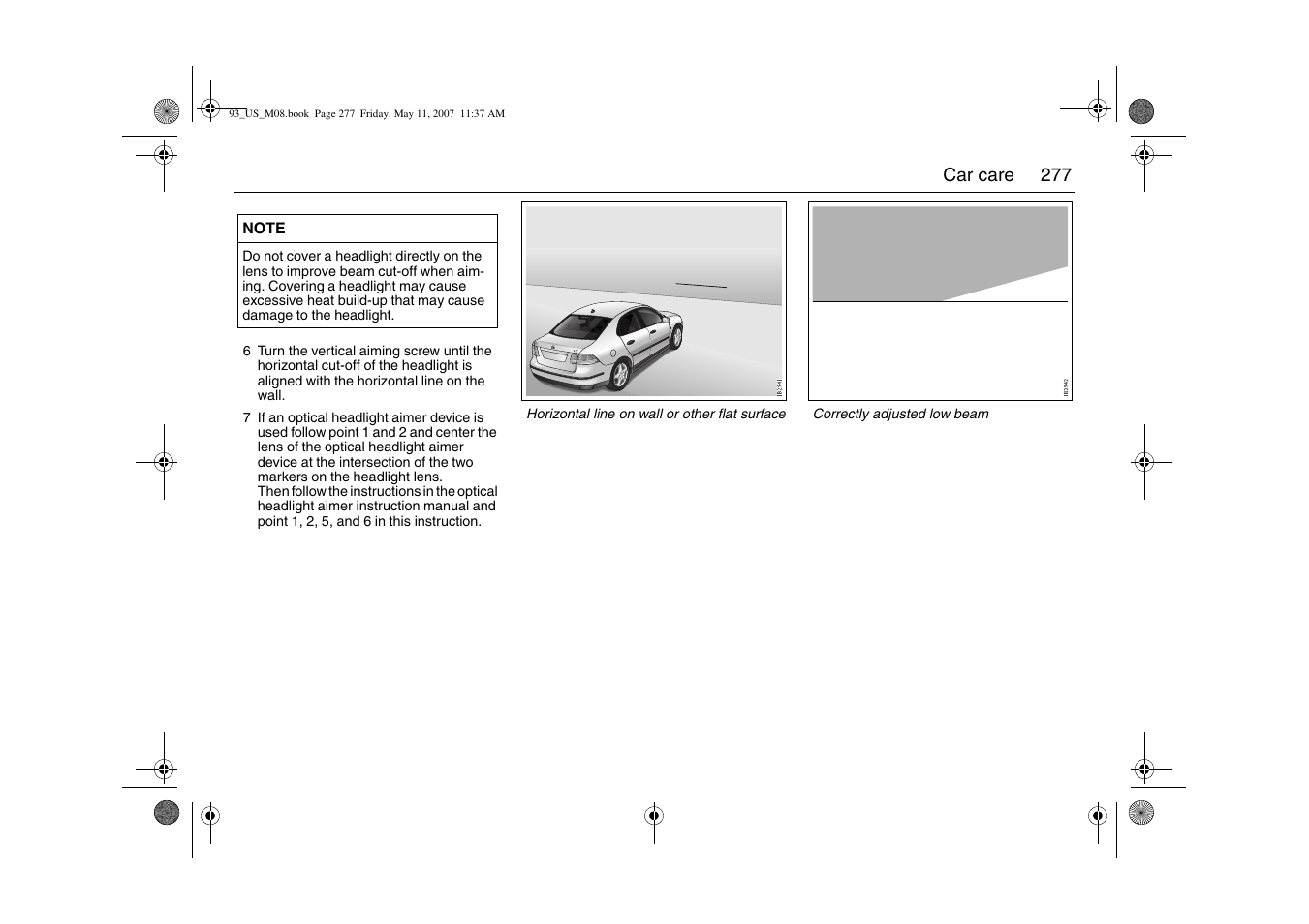 Saab 2008 9-3 User Manual | Page 277 / 320