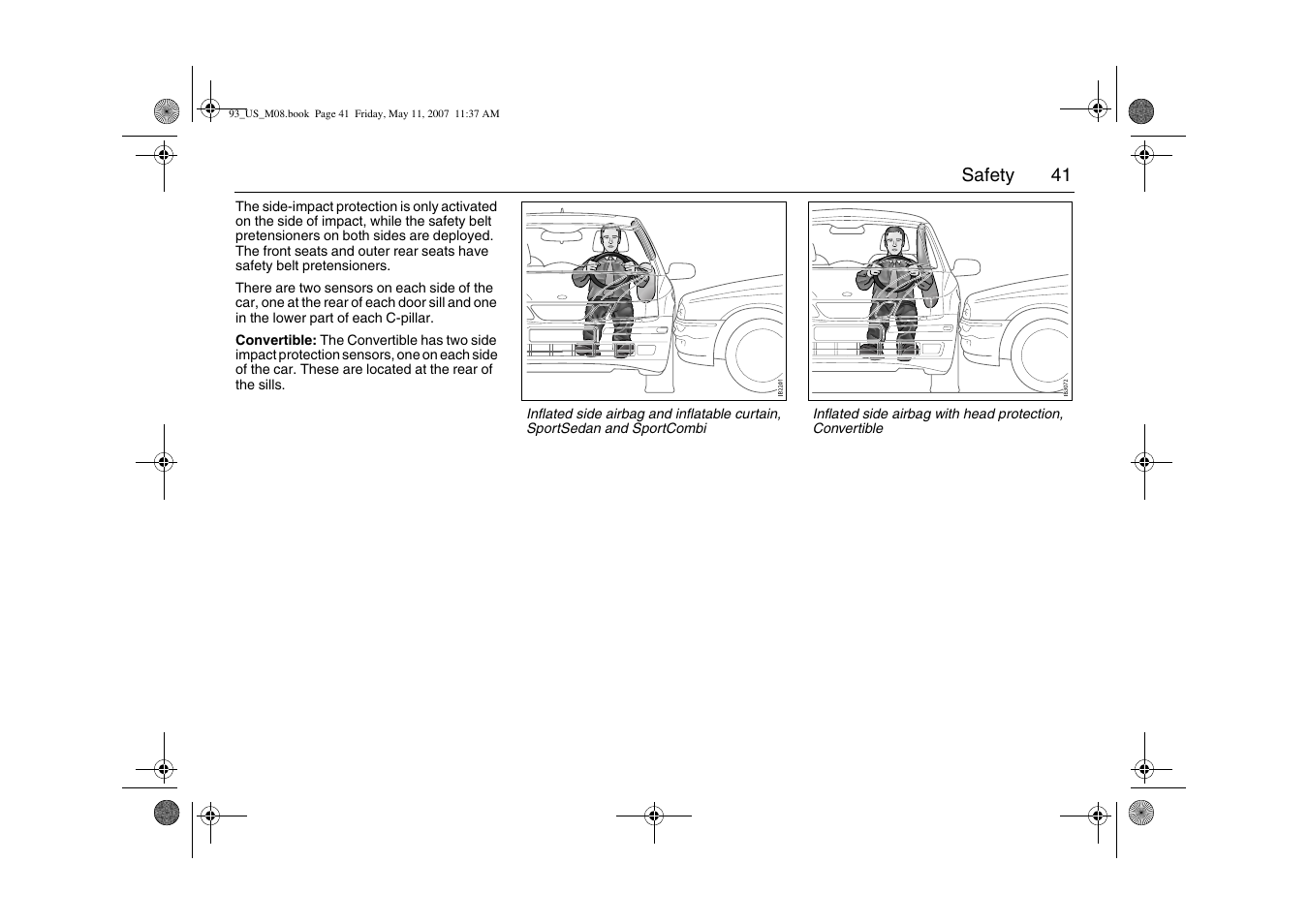 Saab 2008 9-3 User Manual | Page 41 / 320