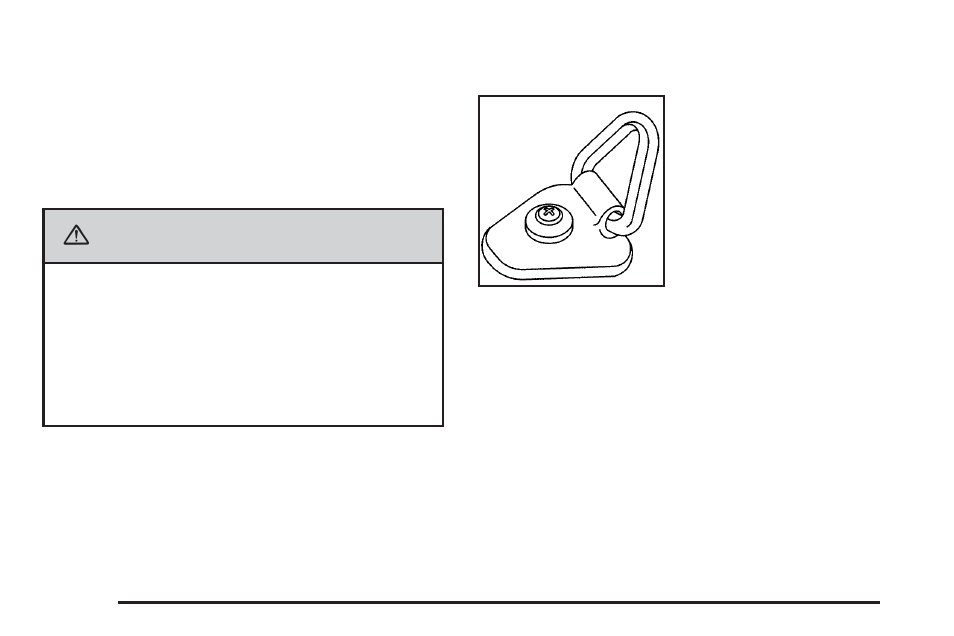 Cargo tie downs, Cargo tie downs -54, Caution | Saab 2006 9-7X User Manual | Page 128 / 434
