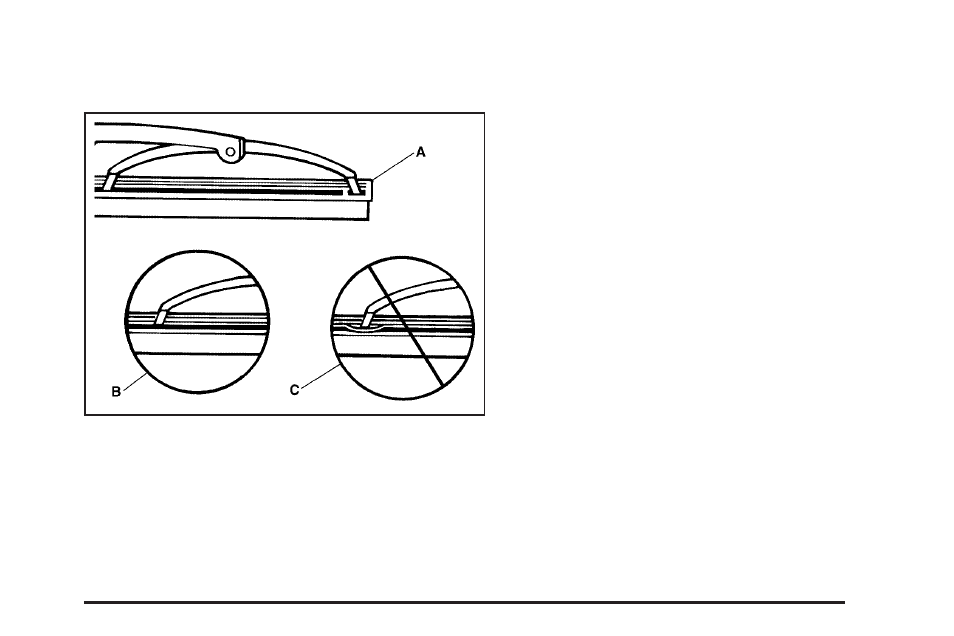 Backglass wiper blade replacement | Saab 2006 9-7X User Manual | Page 337 / 434