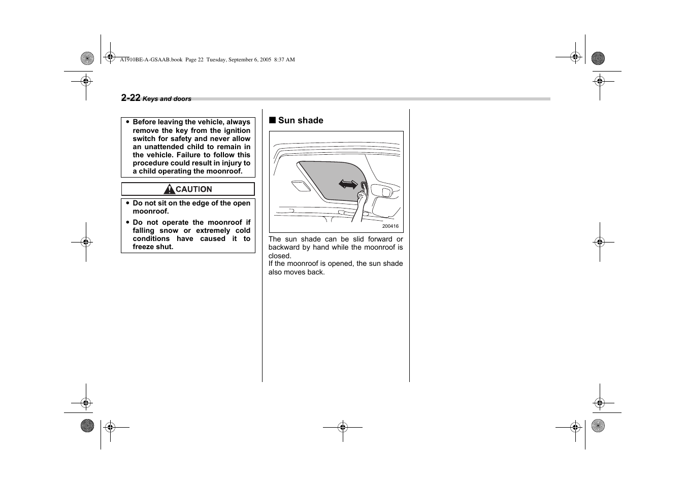 Saab 2006 9-2 User Manual | Page 102 / 322