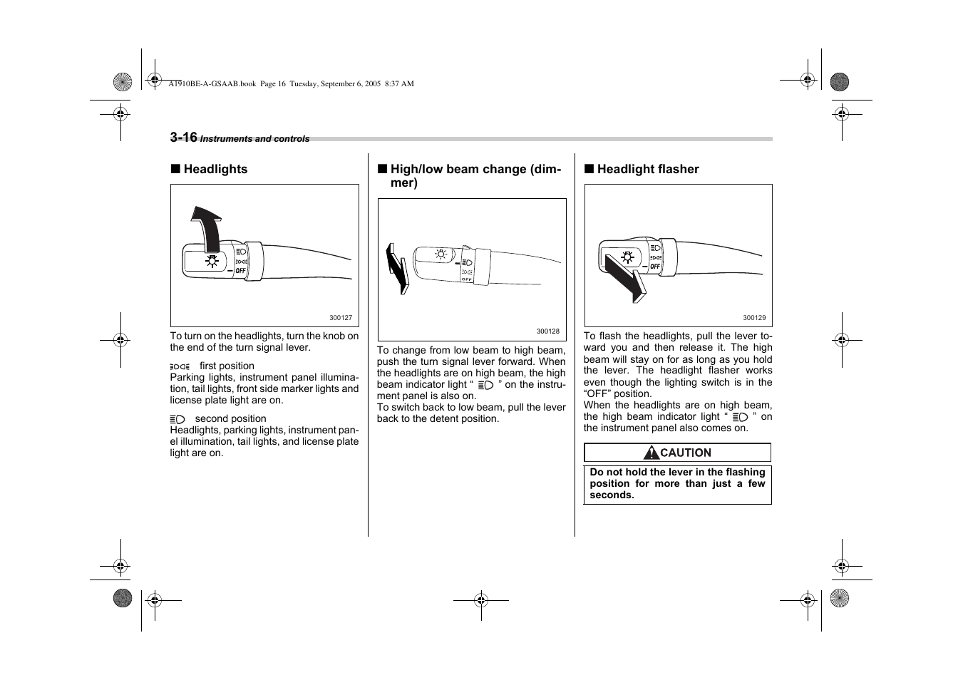 Saab 2006 9-2 User Manual | Page 118 / 322