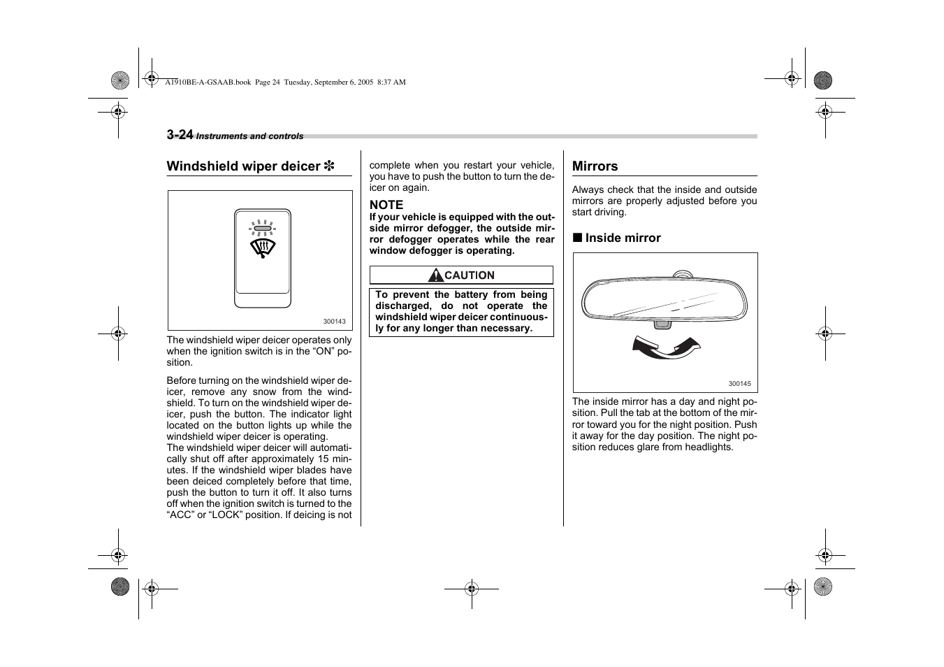 Saab 2006 9-2 User Manual | Page 126 / 322