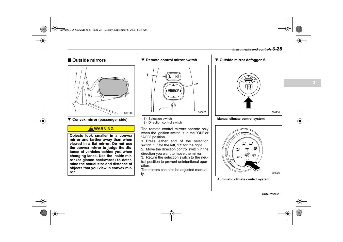 Saab 2006 9-2 User Manual | Page 127 / 322