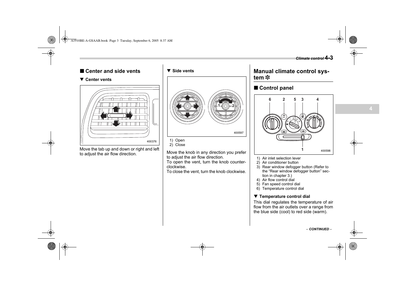 Saab 2006 9-2 User Manual | Page 131 / 322