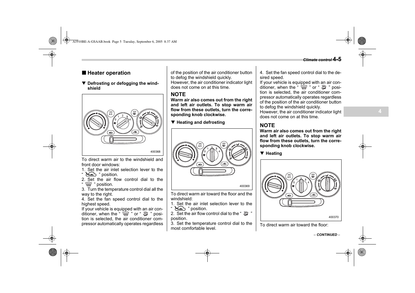 Saab 2006 9-2 User Manual | Page 133 / 322