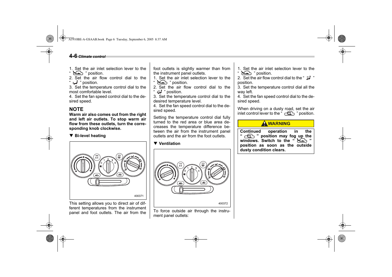 Saab 2006 9-2 User Manual | Page 134 / 322