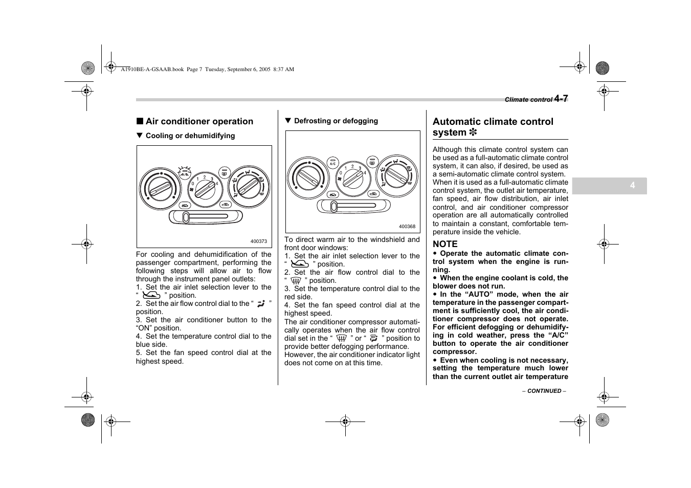 Saab 2006 9-2 User Manual | Page 135 / 322