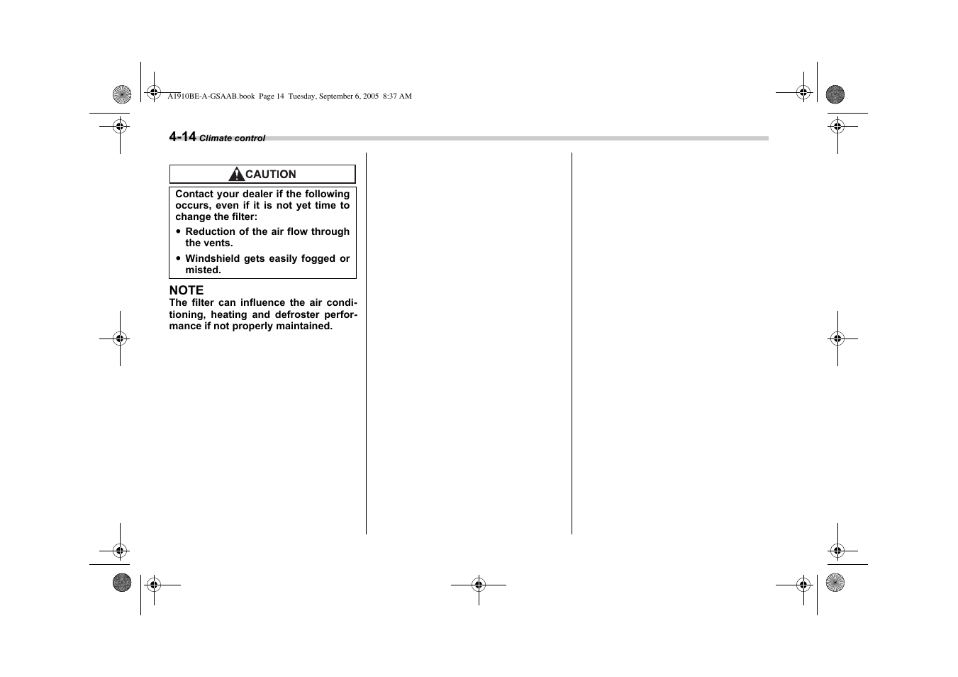 Saab 2006 9-2 User Manual | Page 142 / 322