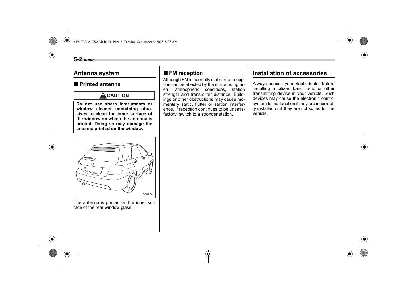 Saab 2006 9-2 User Manual | Page 144 / 322