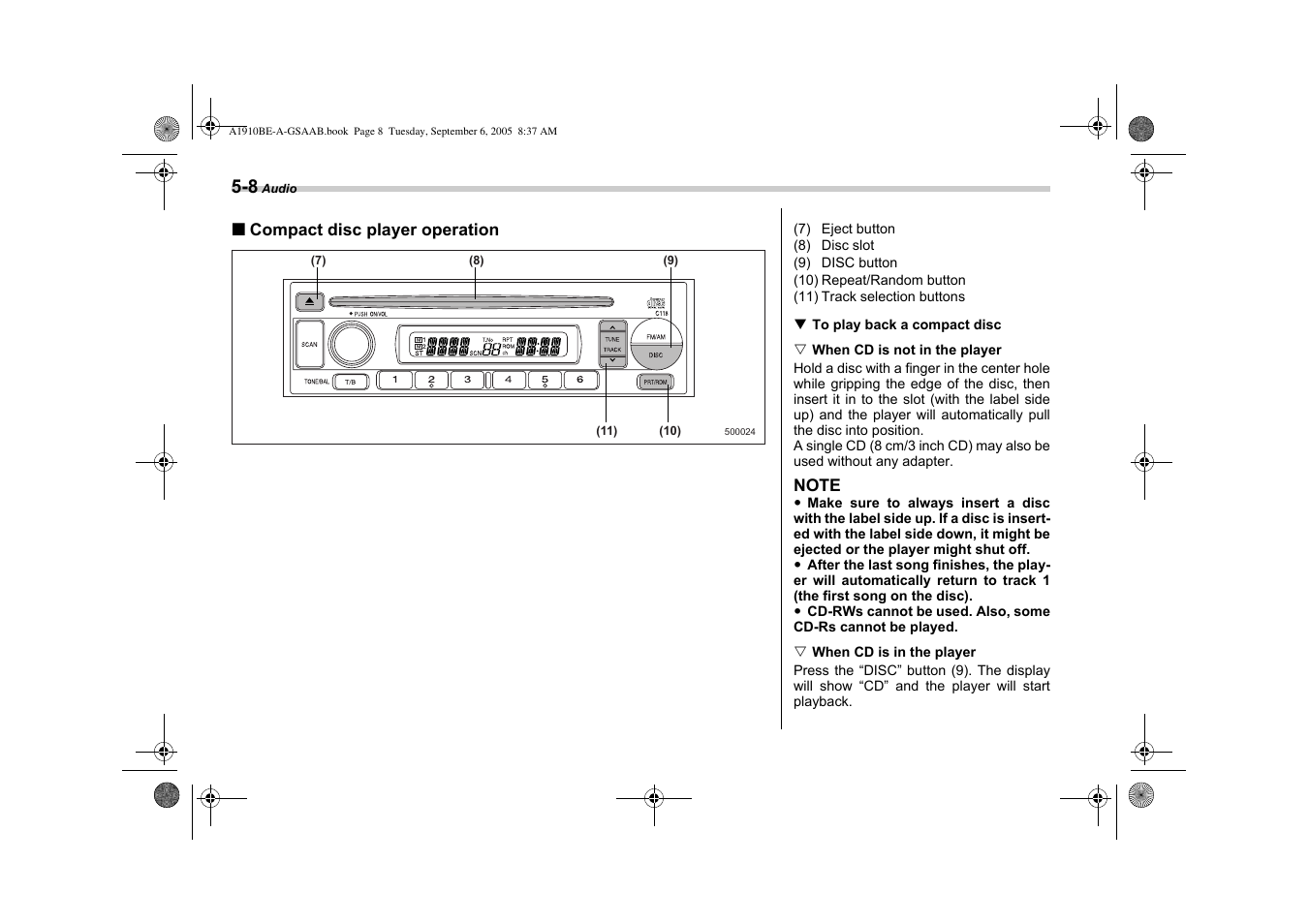Saab 2006 9-2 User Manual | Page 150 / 322