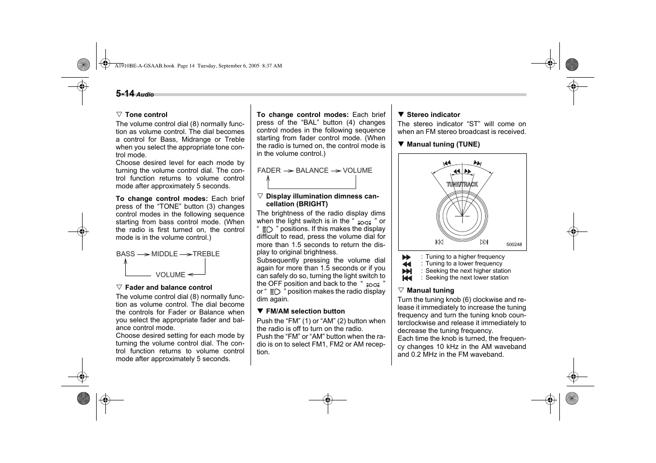 Saab 2006 9-2 User Manual | Page 156 / 322