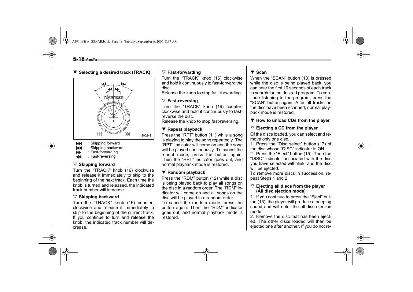 Saab 2006 9-2 User Manual | Page 160 / 322