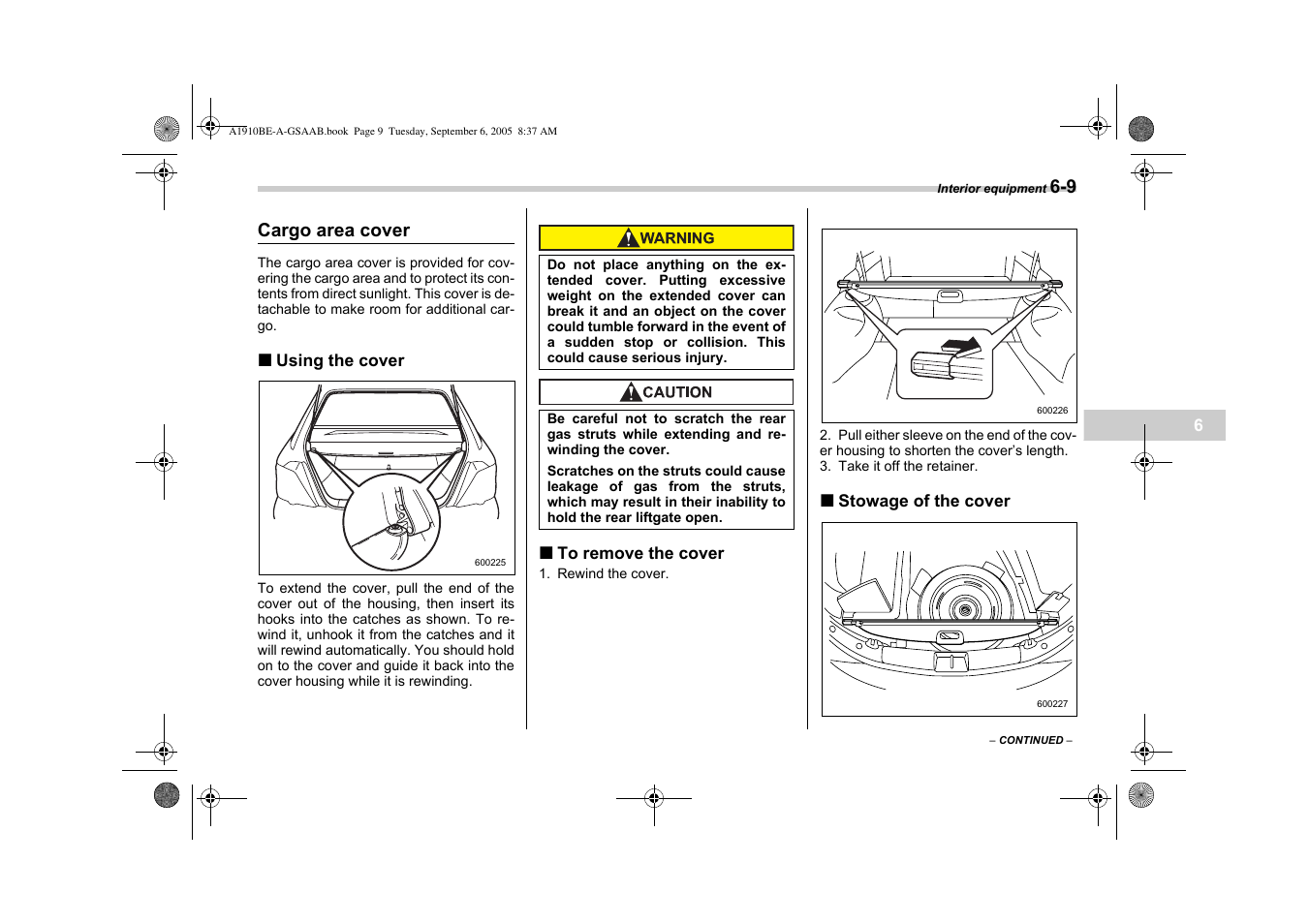 Saab 2006 9-2 User Manual | Page 171 / 322