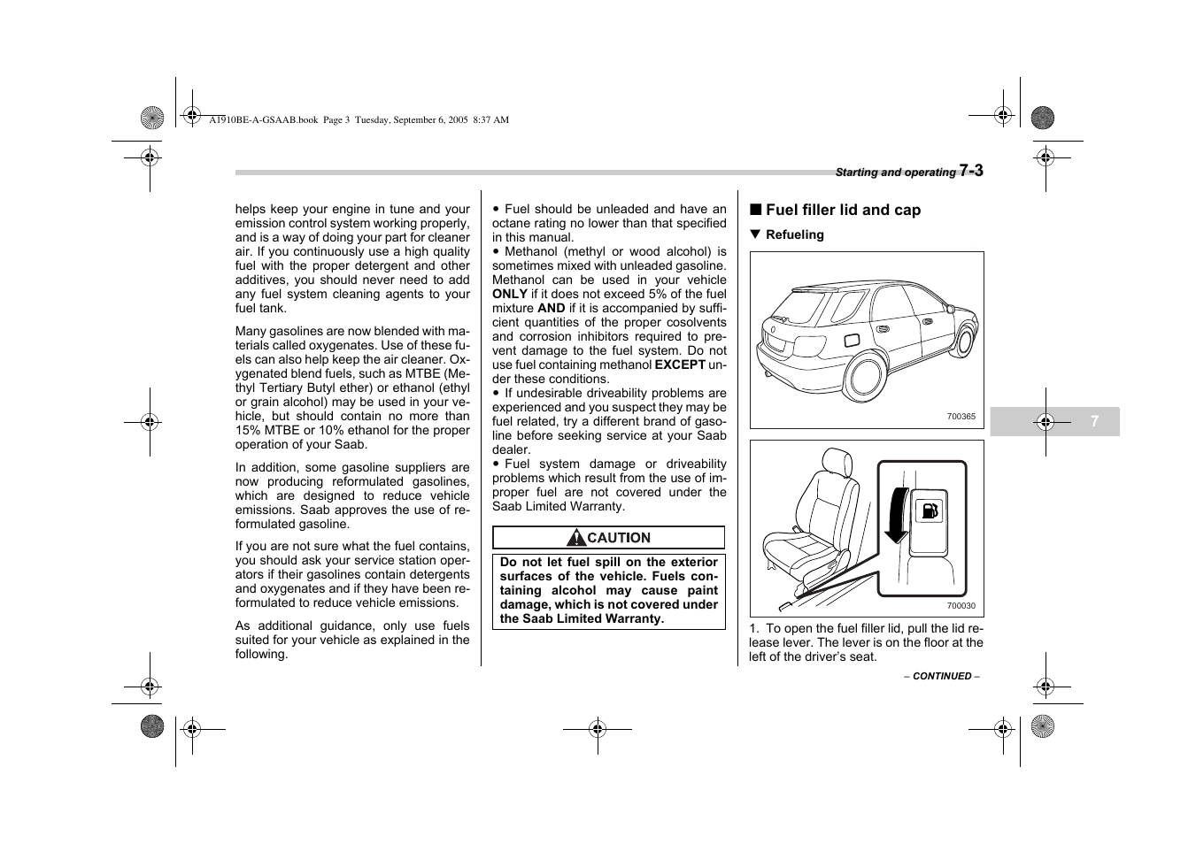 Saab 2006 9-2 User Manual | Page 175 / 322