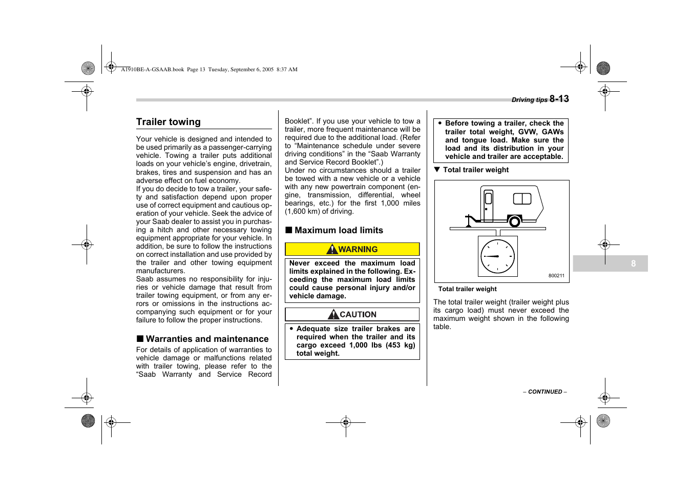 Saab 2006 9-2 User Manual | Page 209 / 322