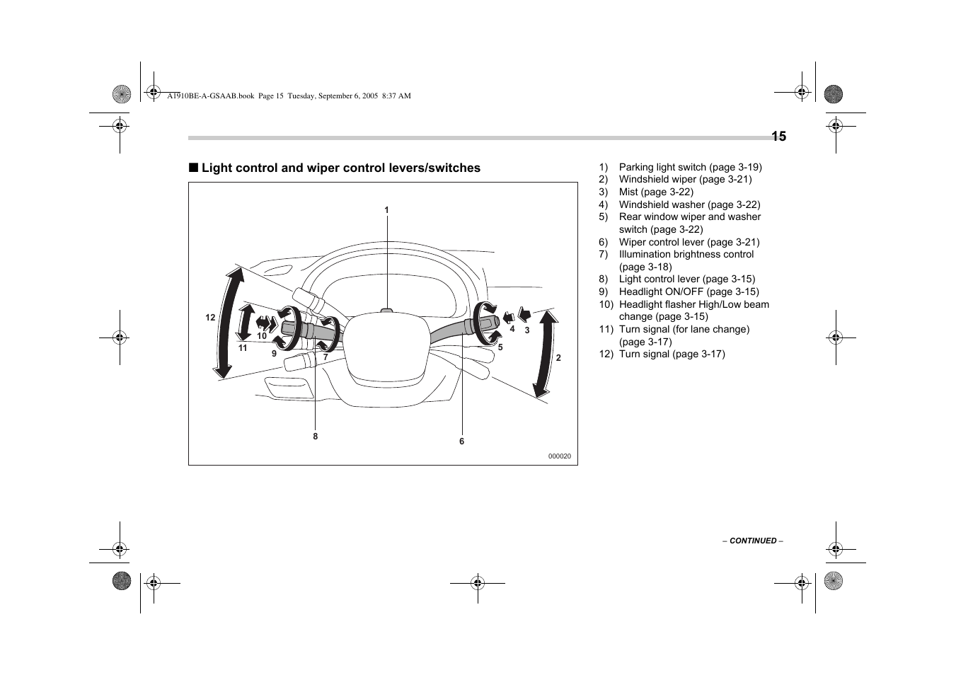 Saab 2006 9-2 User Manual | Page 21 / 322