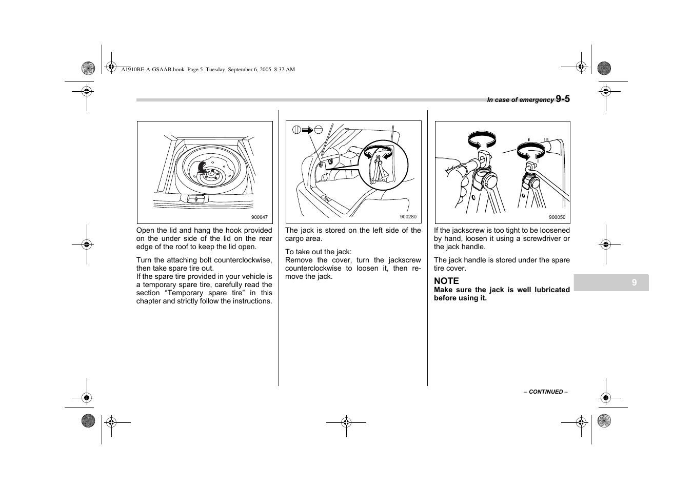 Saab 2006 9-2 User Manual | Page 221 / 322