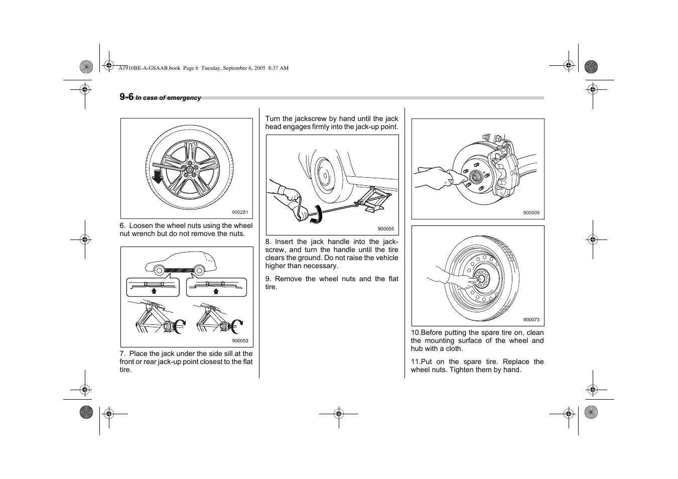 Saab 2006 9-2 User Manual | Page 222 / 322