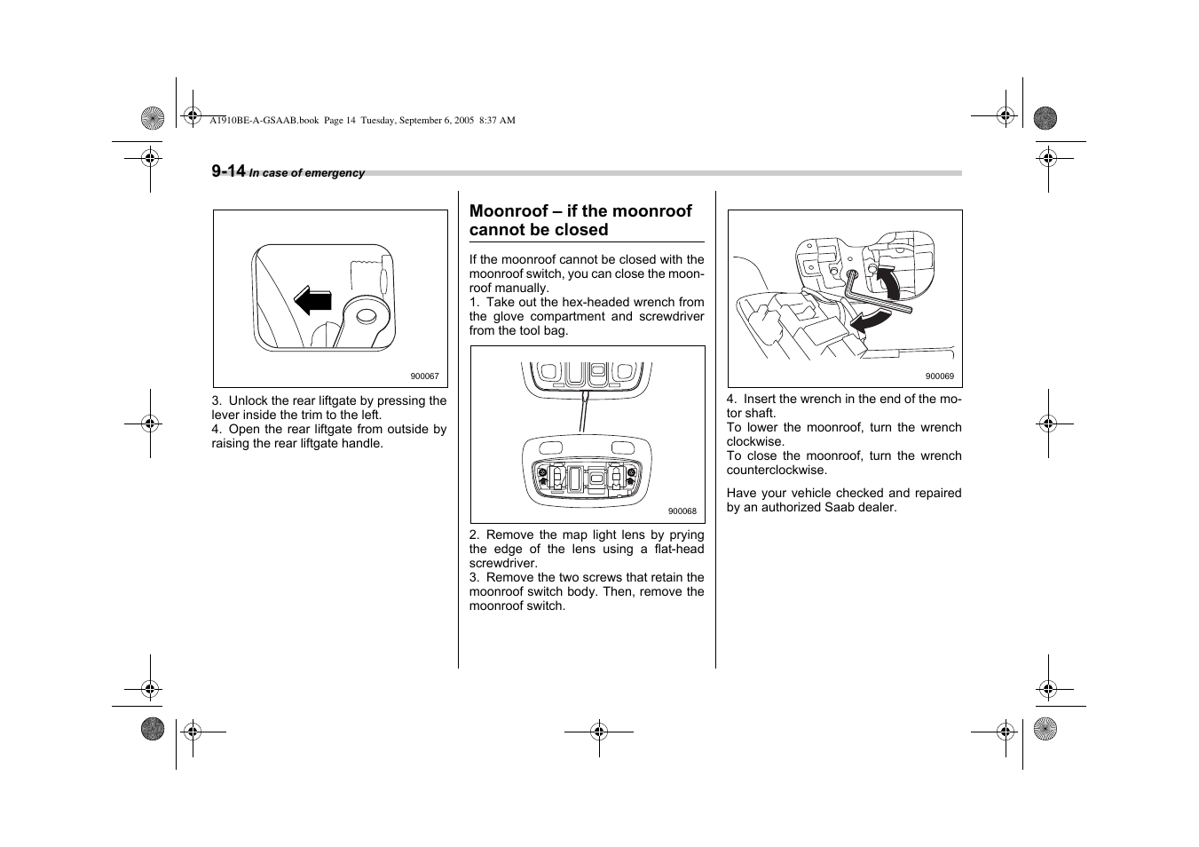Saab 2006 9-2 User Manual | Page 230 / 322