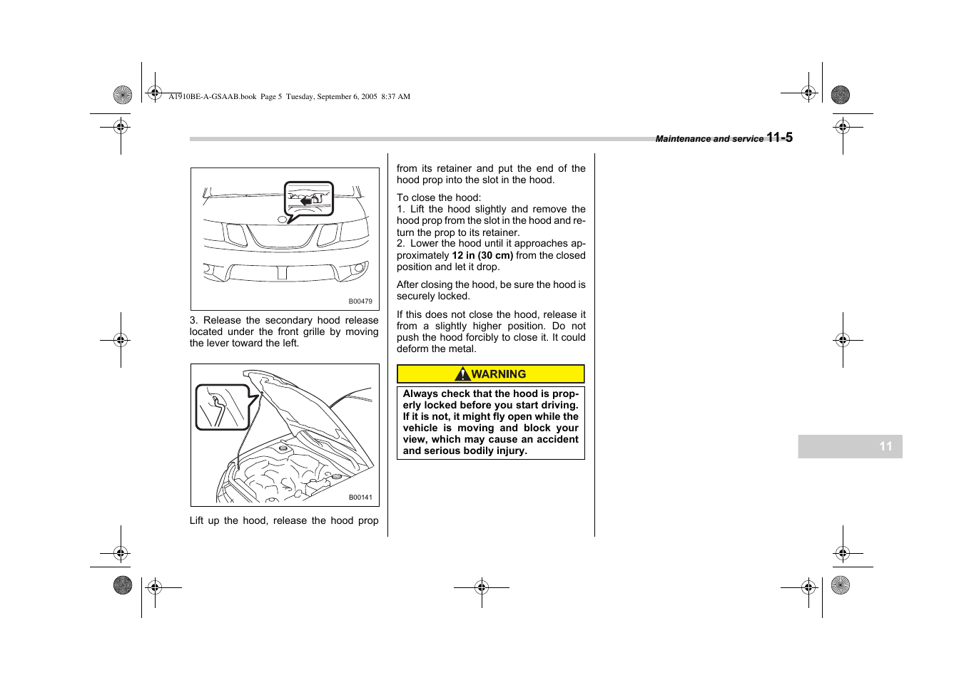 Saab 2006 9-2 User Manual | Page 243 / 322
