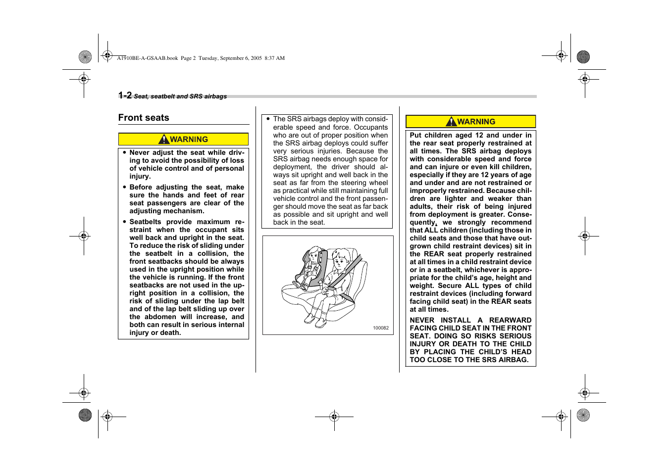 Saab 2006 9-2 User Manual | Page 26 / 322