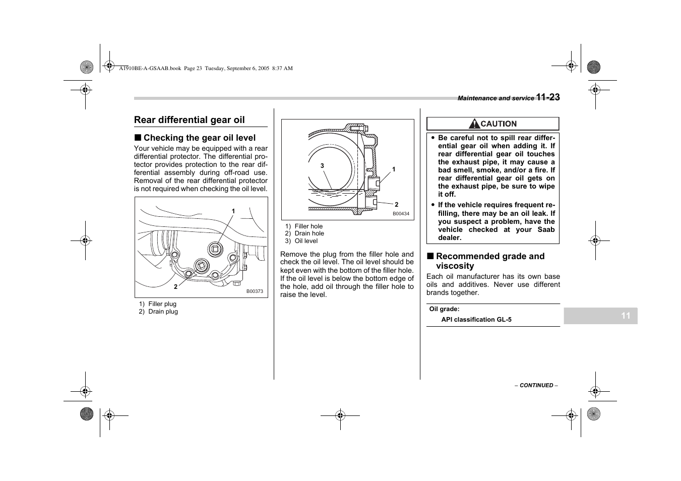 Saab 2006 9-2 User Manual | Page 261 / 322