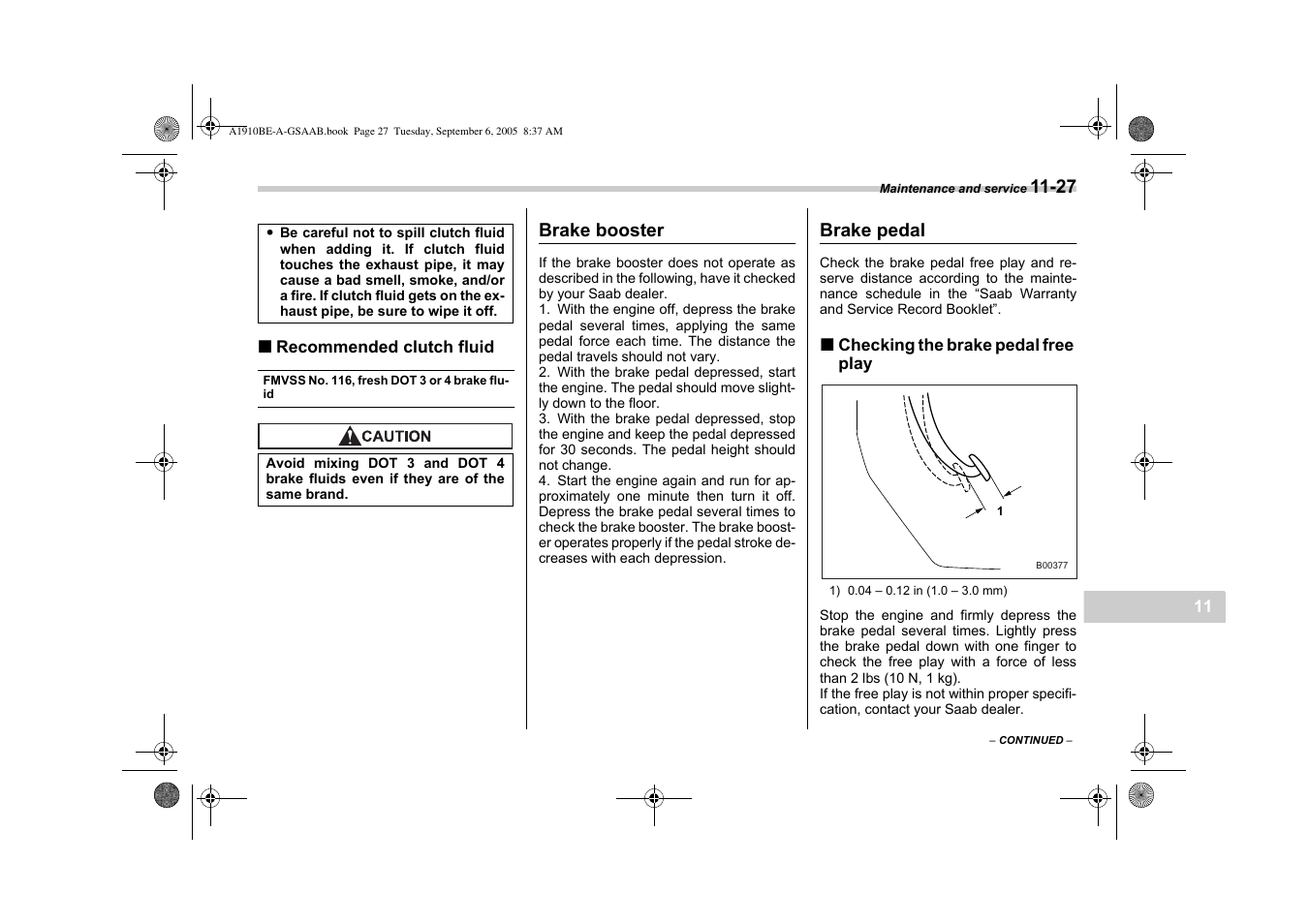Saab 2006 9-2 User Manual | Page 265 / 322