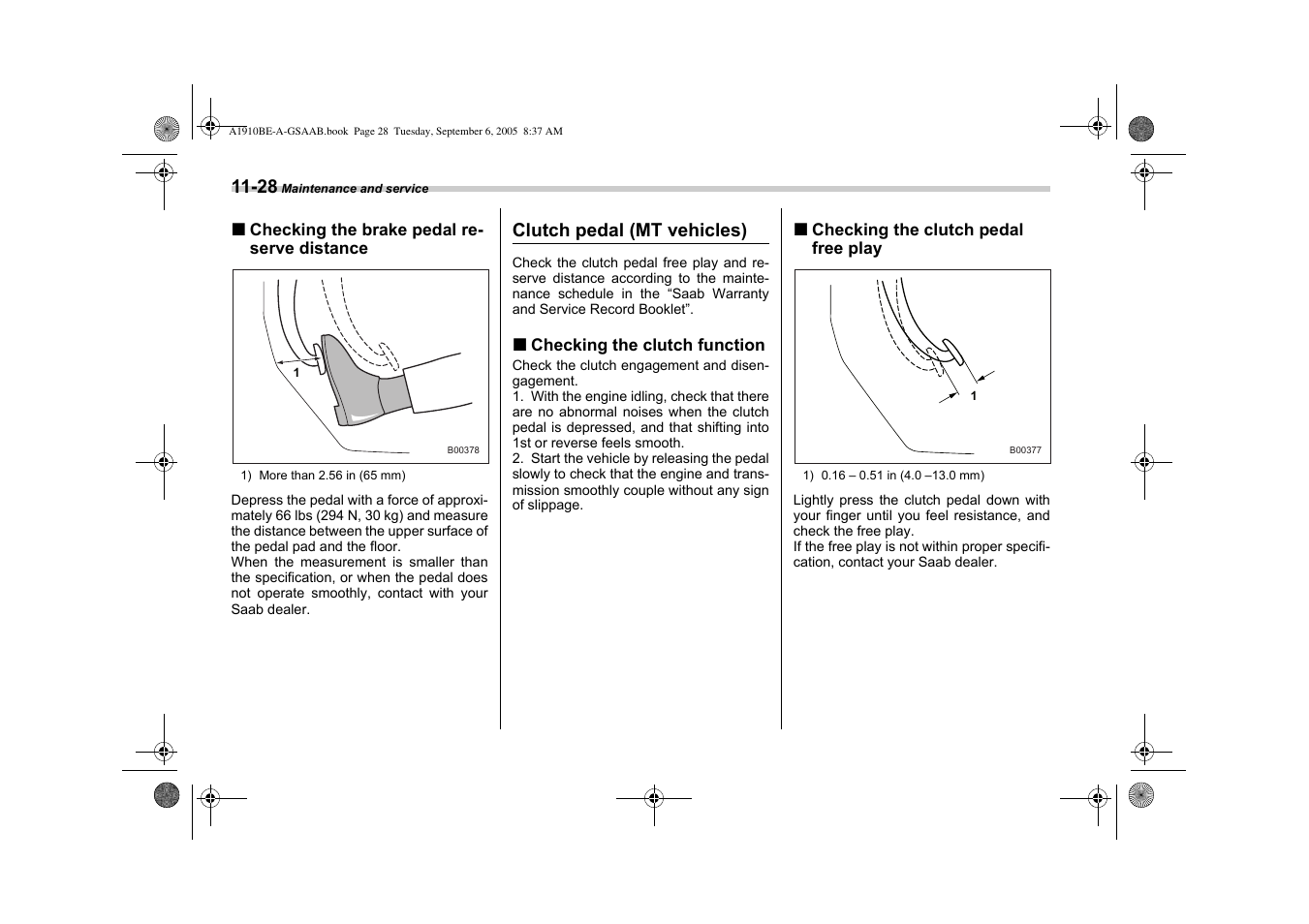 Saab 2006 9-2 User Manual | Page 266 / 322