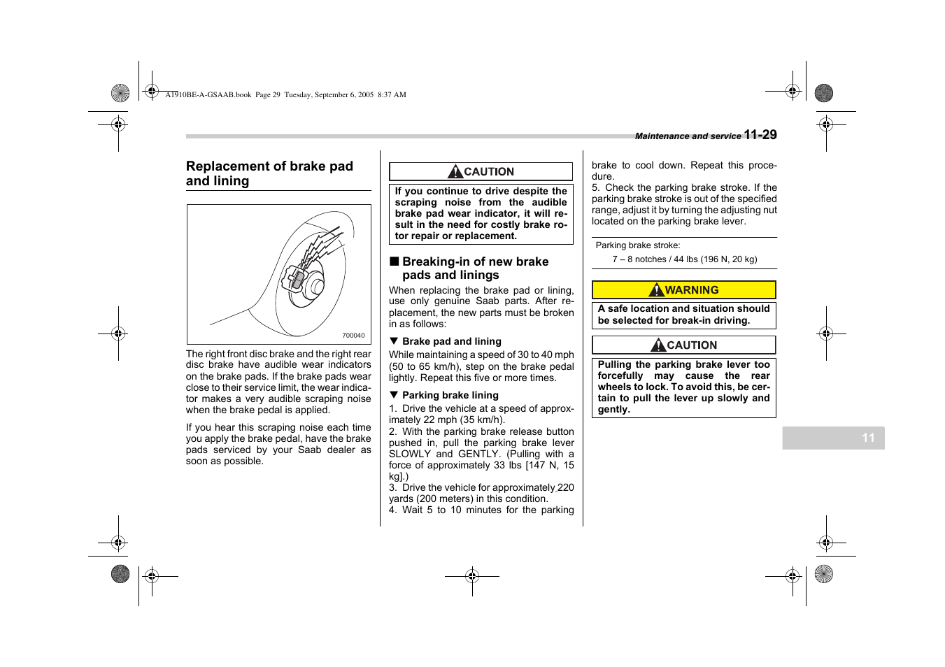 Saab 2006 9-2 User Manual | Page 267 / 322
