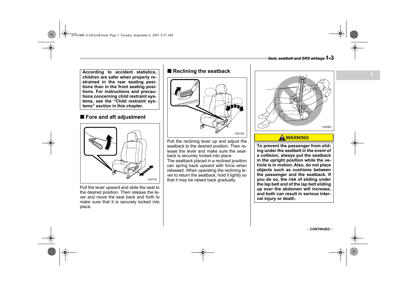 Saab 2006 9-2 User Manual | Page 27 / 322