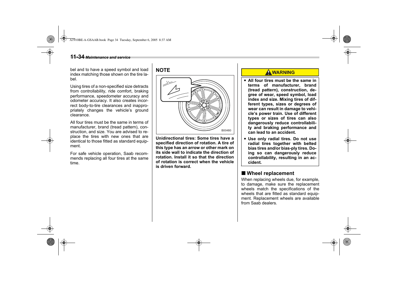 Saab 2006 9-2 User Manual | Page 272 / 322