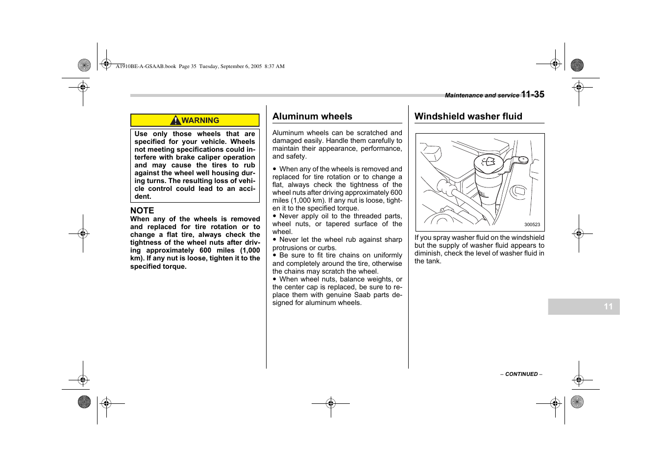 Saab 2006 9-2 User Manual | Page 273 / 322